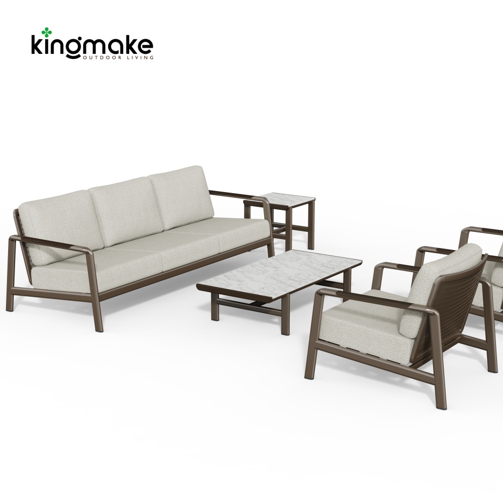 Cenxi Collection Aluminum Bronze Outdoor Sofa Set