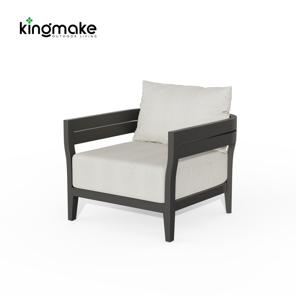 Cima Collection Aluminum Outdoor Single Sofa