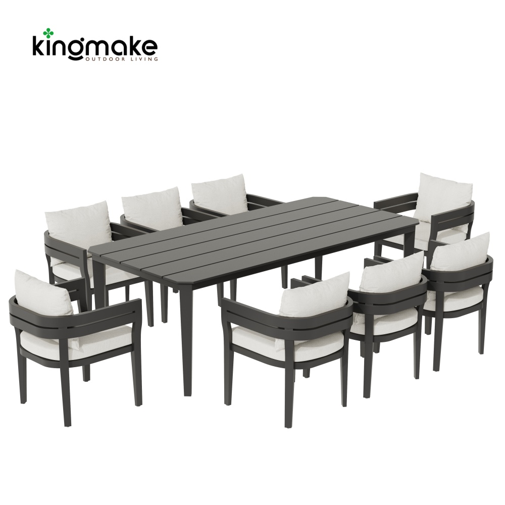 Cima Collection Modern Minimalist Aluminum Outdoor Dining Set