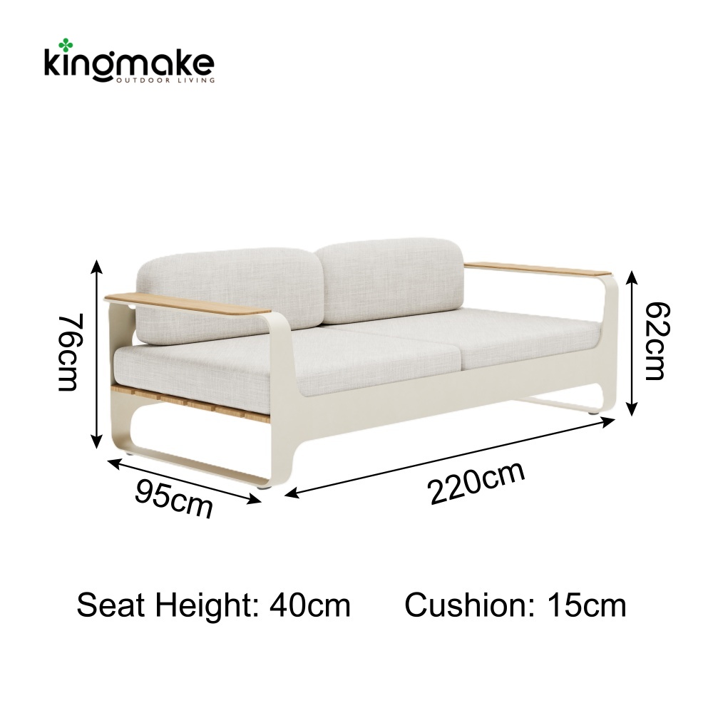 Alpha Collection Luxury Two-Seater Sofa
