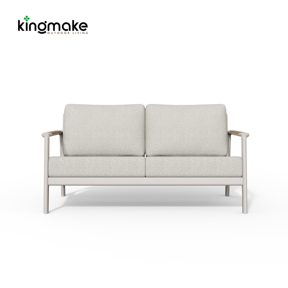 Cenxi Collection Aluminum White Two Seaters Sofa