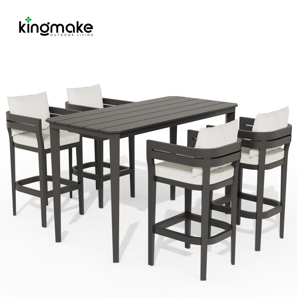Cima Collection Aluminum Outdoor Bar Set