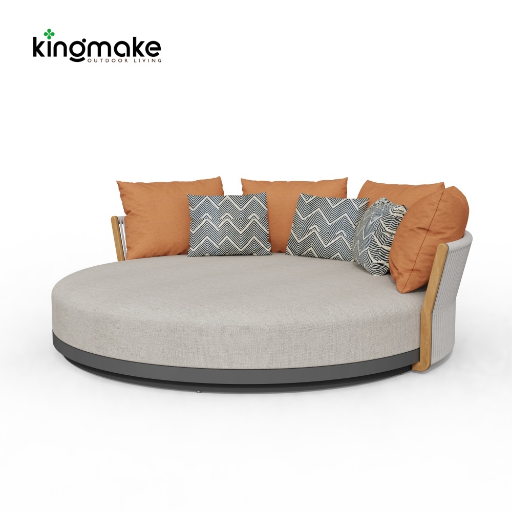 Albert Collection Rope Weave Aluminum Outdoor Daybed