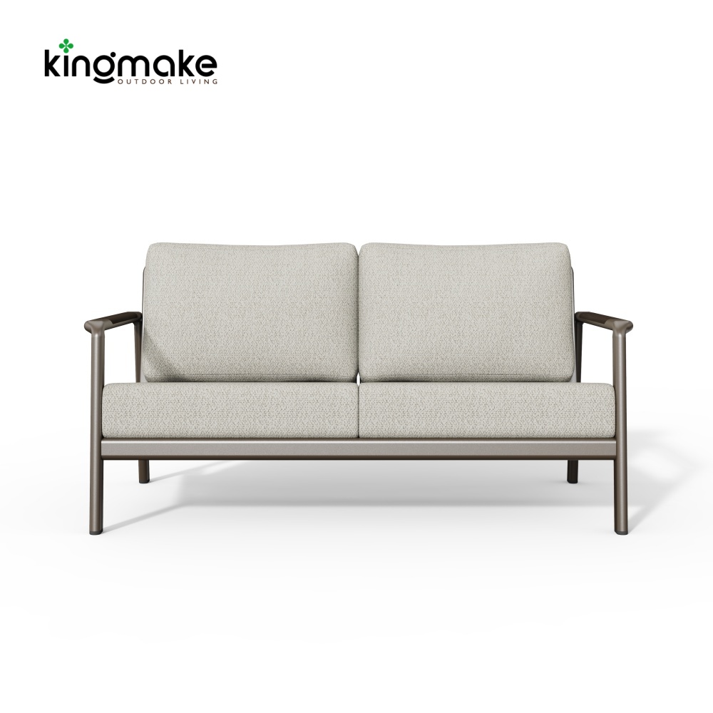 Cenxi Collection Aluminum White Two Seaters Sofa