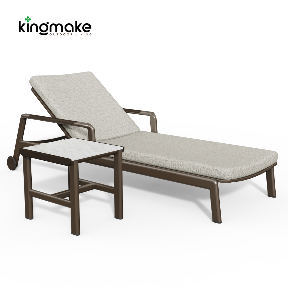 Cenxi Collection Aluminum Adjustable Outdoor Sun Lounger