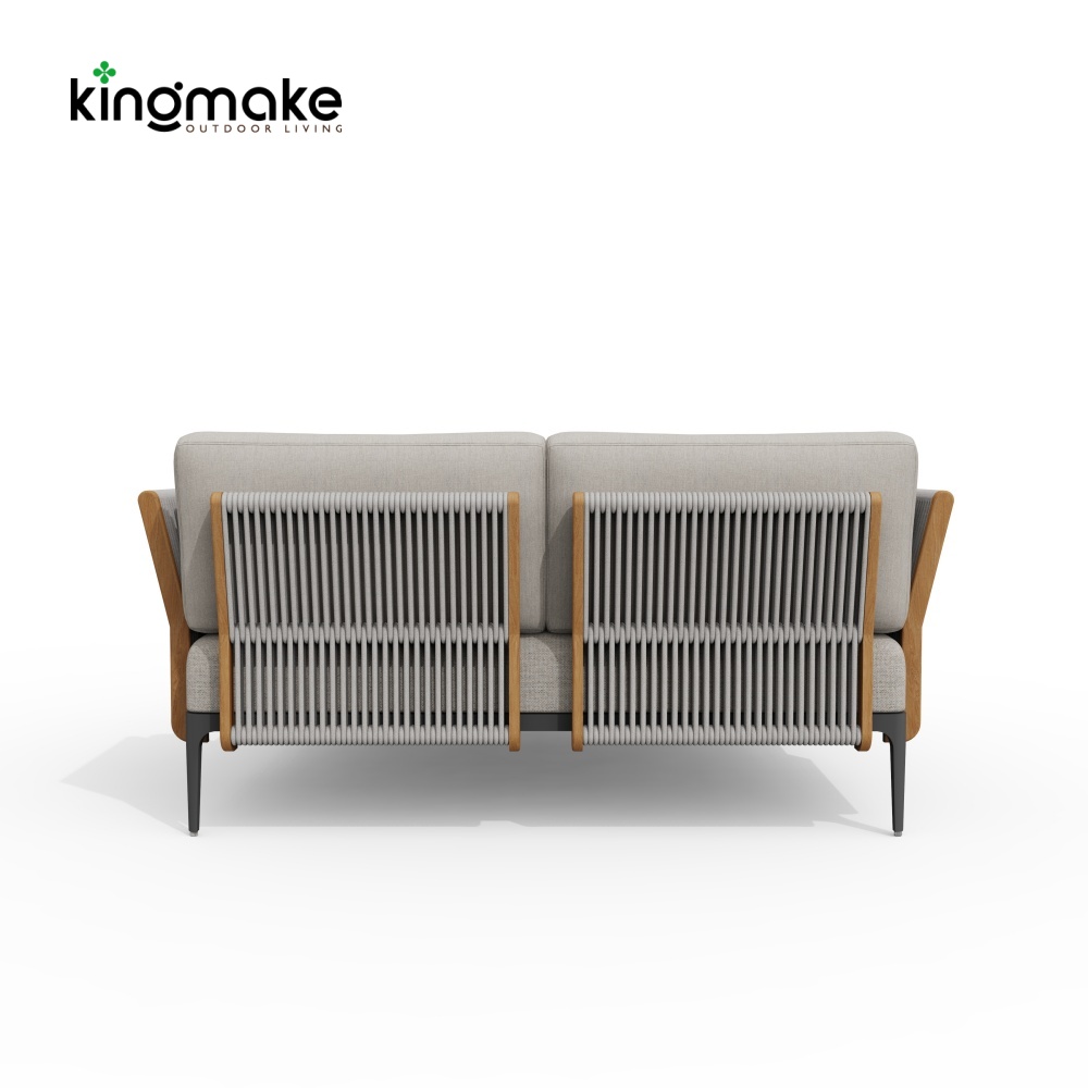 Albert Collection Rope Weave Aluminum Double Sun Lounger