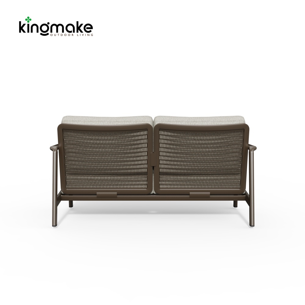 Cenxi Collection Aluminum White Two Seaters Sofa