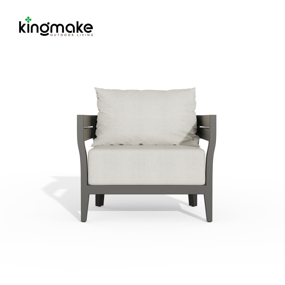 Cima Collection Aluminum Outdoor Single Sofa