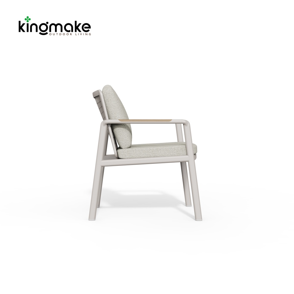 Cenxi Collection Aluminum White Outdoor Dining Set