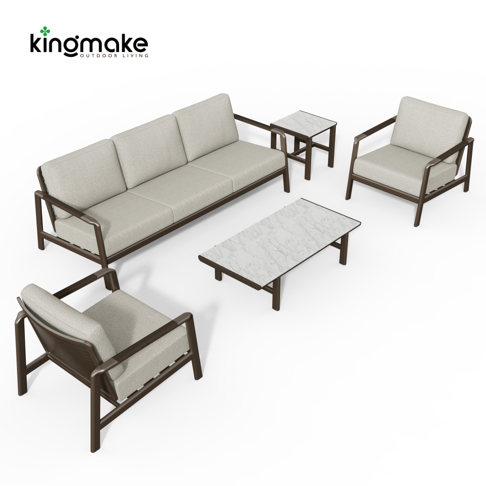 Cenxi Collection Aluminum Bronze Outdoor Sofa Set