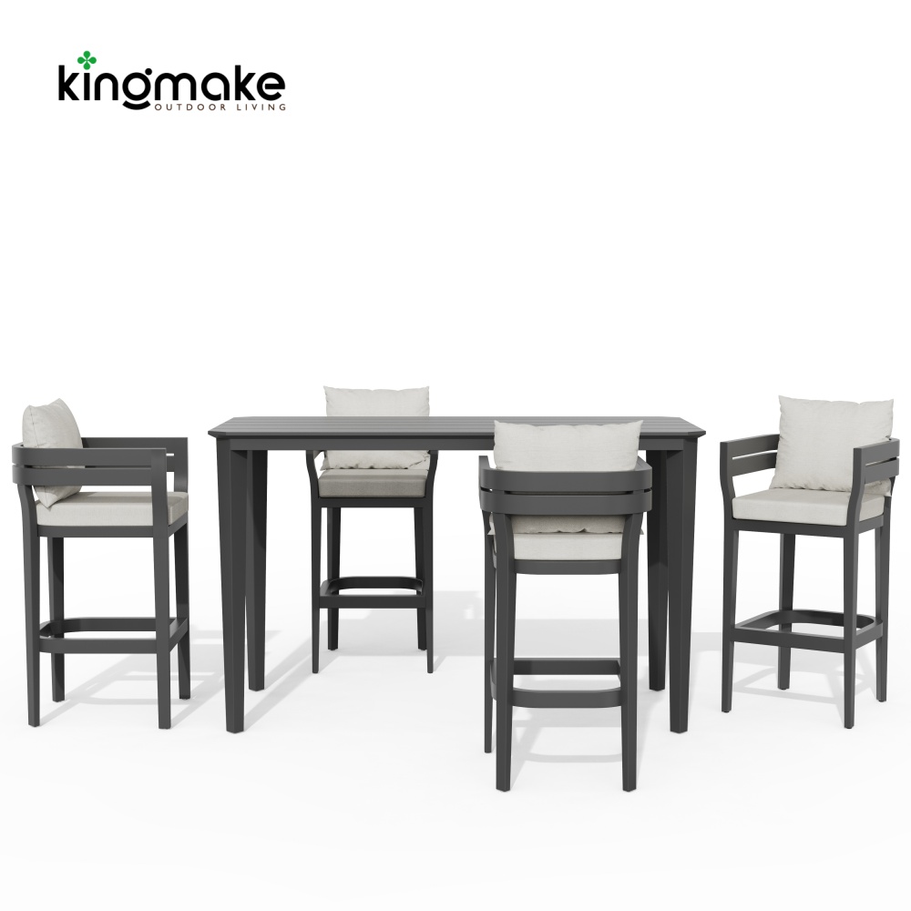 Cima Collection Aluminum Outdoor Bar Set