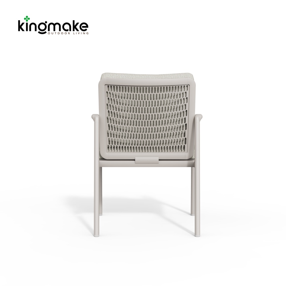 Cenxi Collection Aluminum White Outdoor Dining Set