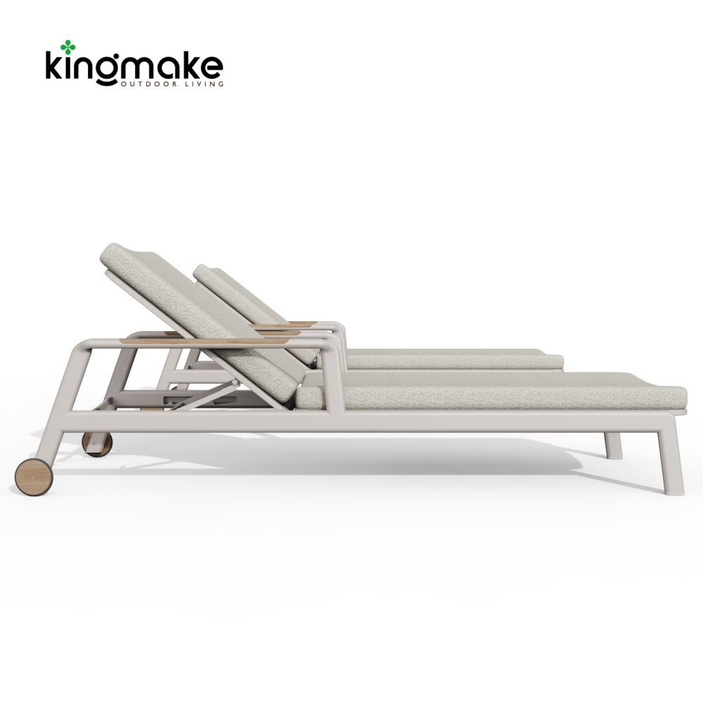 Cenxi Collection Aluminum Adjustable Outdoor Sun Lounger