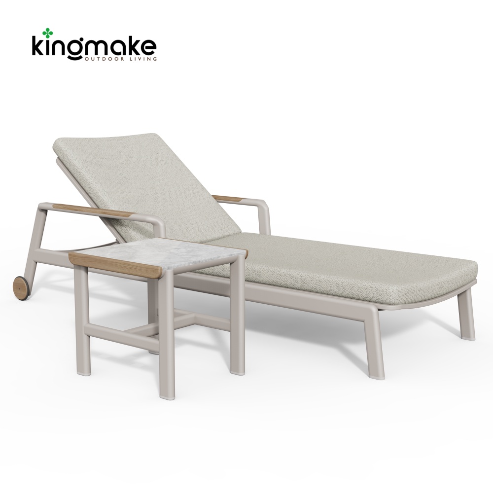 Cenxi Collection Aluminum Adjustable Outdoor Sun Lounger