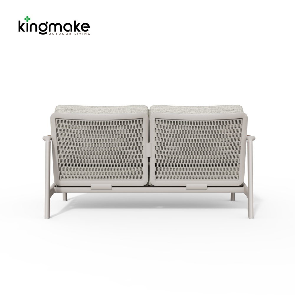 Cenxi Collection Aluminum White Two Seaters Sofa