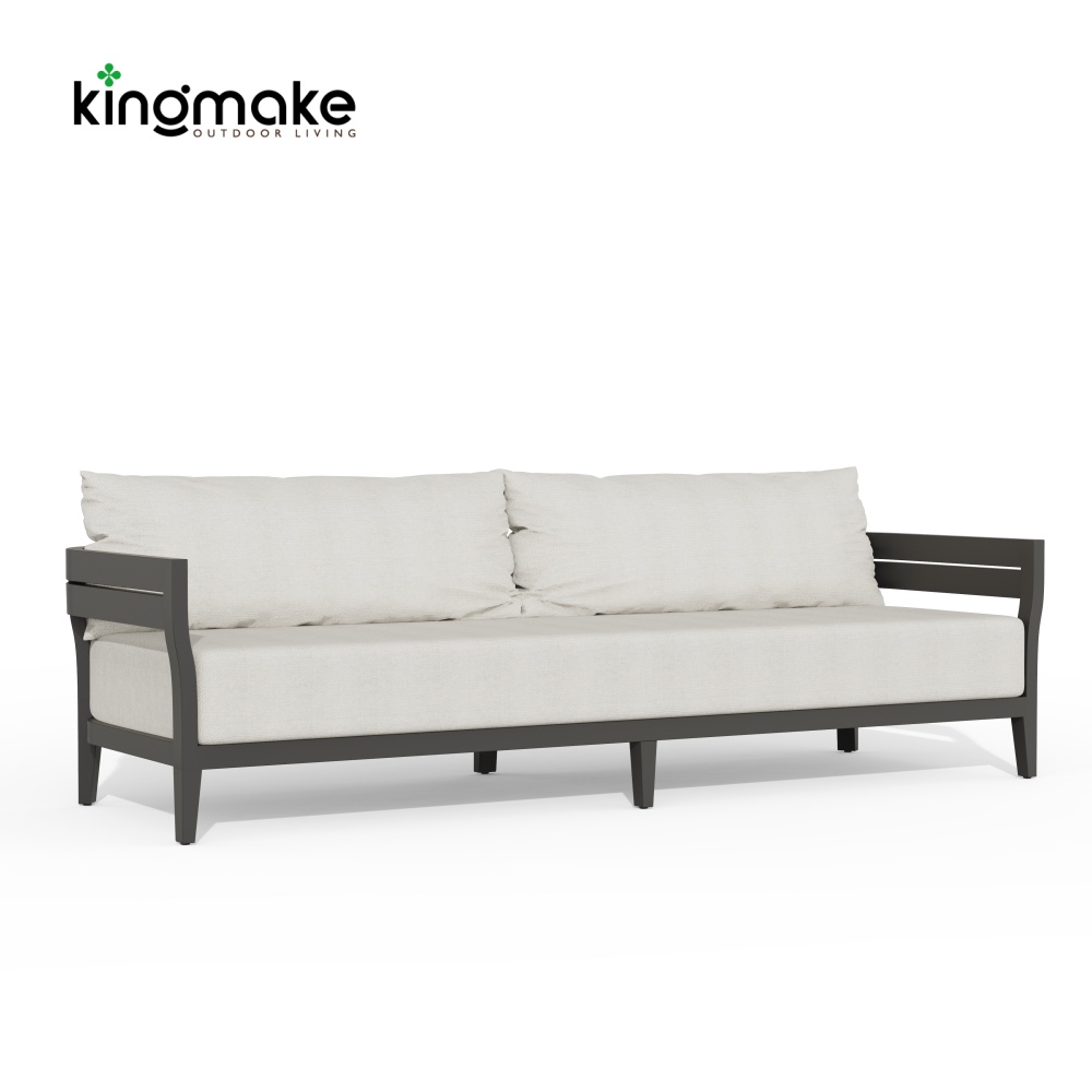 Cima Collection Aluminum Outdoor Three Seater Sofa