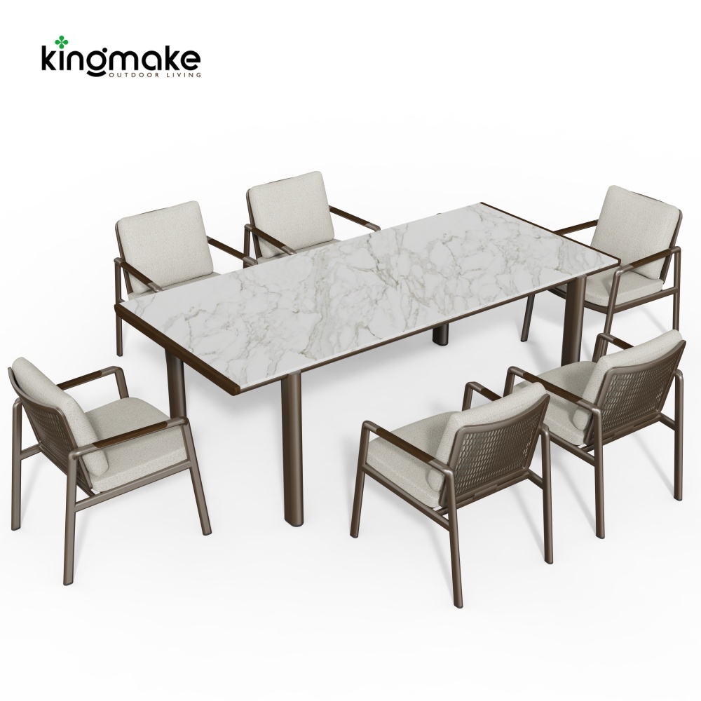 Cenxi Collection Bronze Outdoor Dining Set