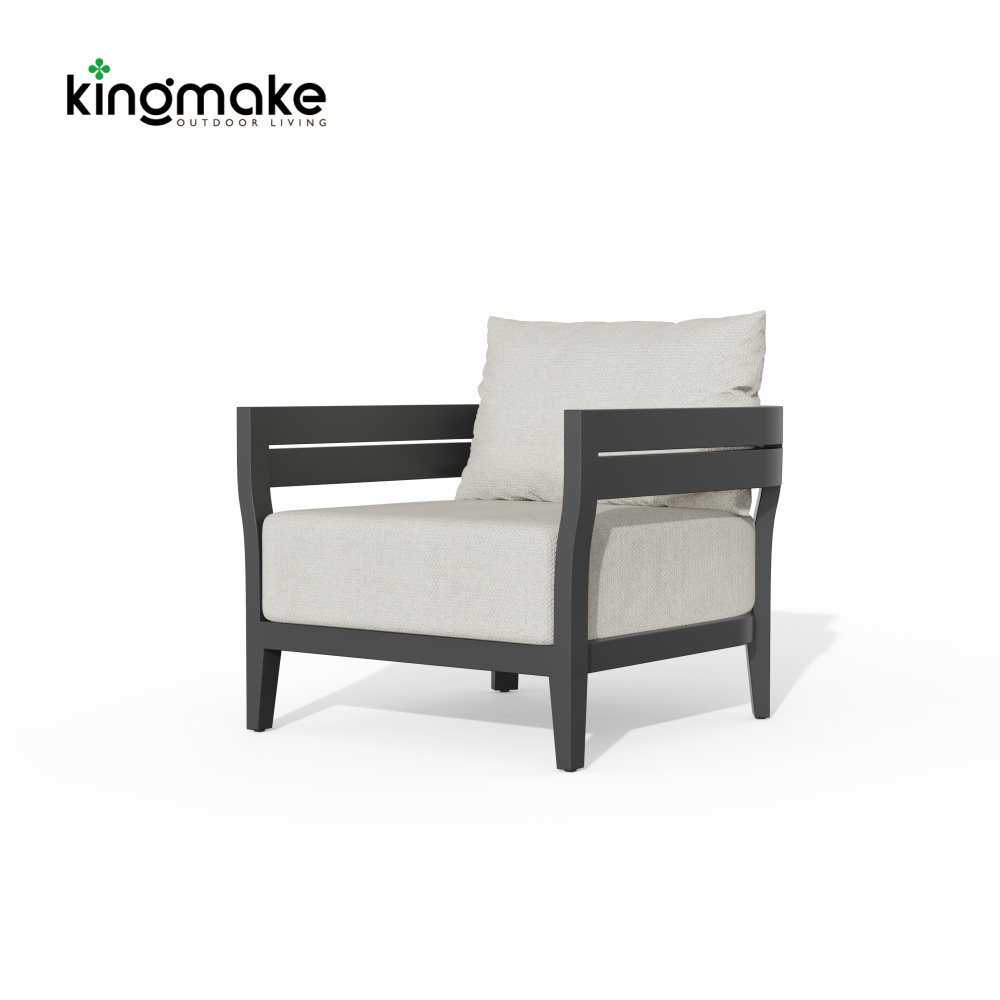 Cima Collection Aluminum Outdoor Single Sofa
