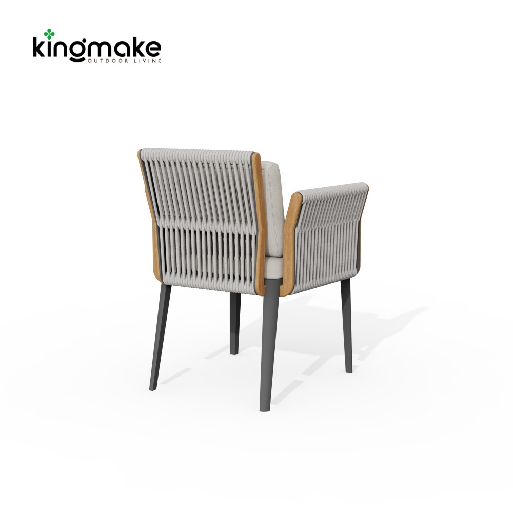 Rope Weave Aluminum Outdoor Dining Set