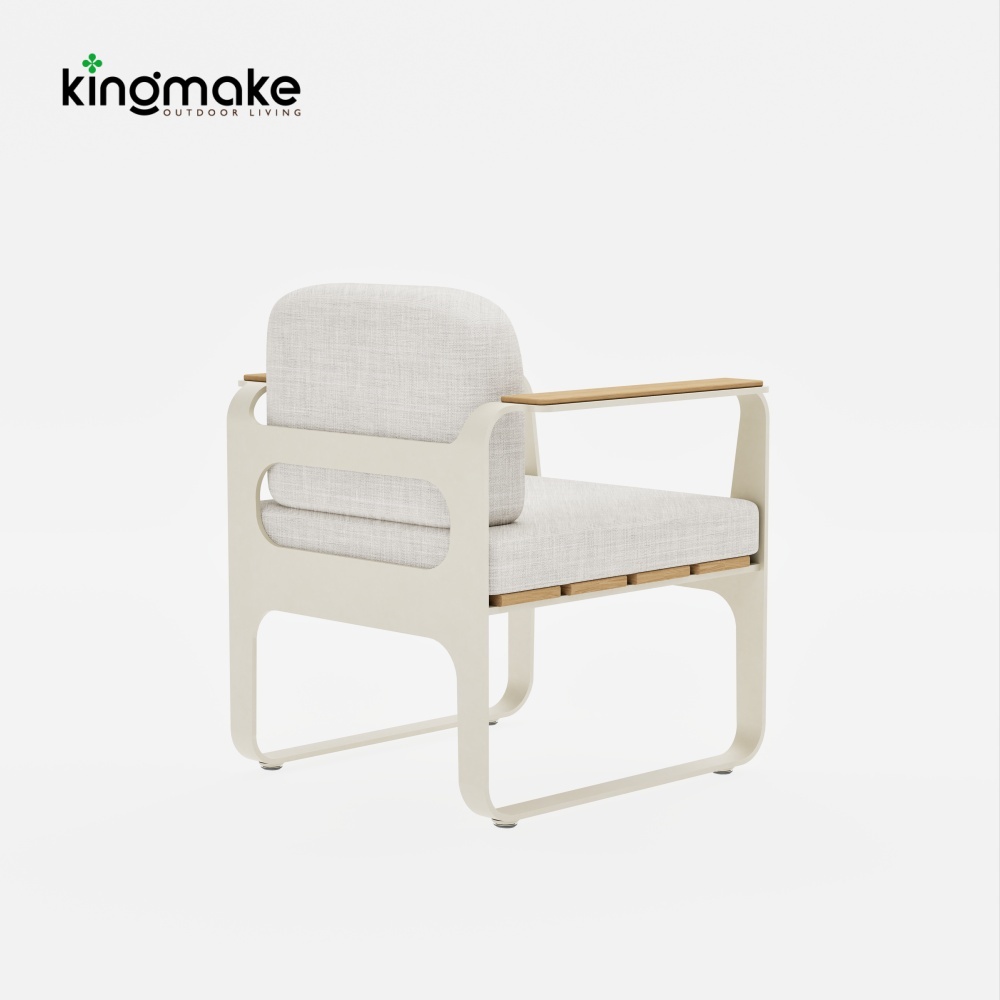 Alpha Collection Modern Outdoor Dining Chair 