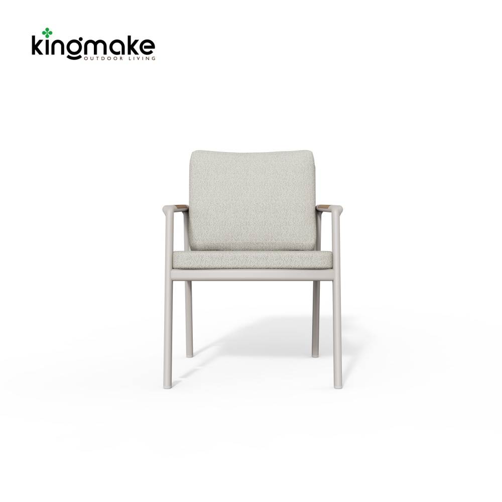 Cenxi Collection Aluminum White Outdoor Dining Set