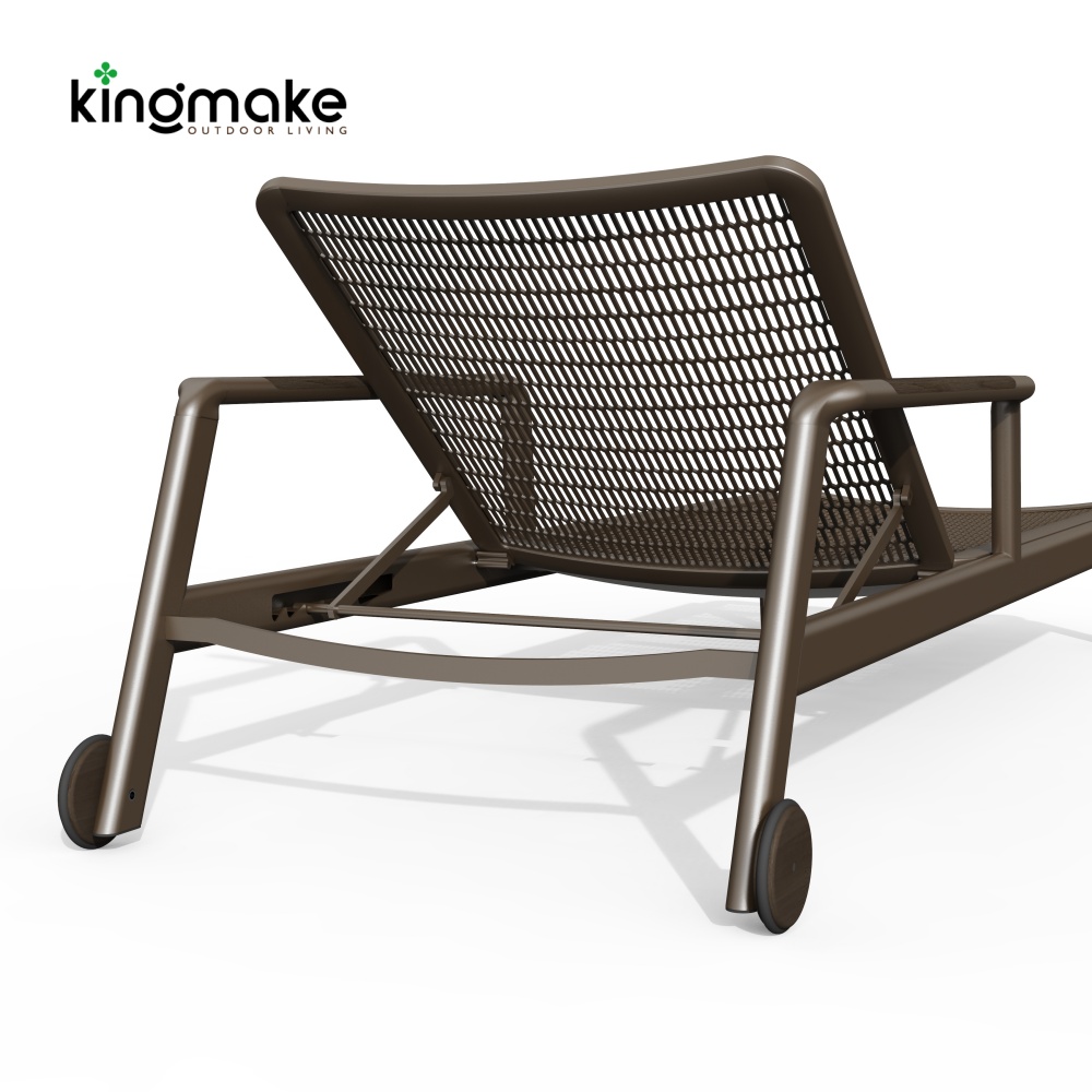 Cenxi Collection Aluminum Adjustable Outdoor Sun Lounger