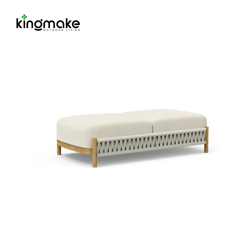 Modern Wooden Powder-Coated Aluminum Sofa KMD18028