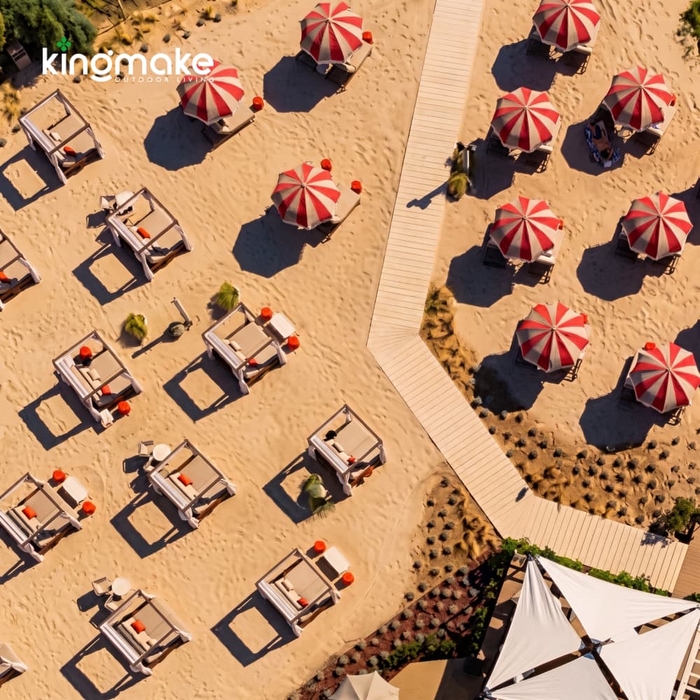 Beach Club Outdoor Furniture for an Italian Beach Club: A Kingmake Project