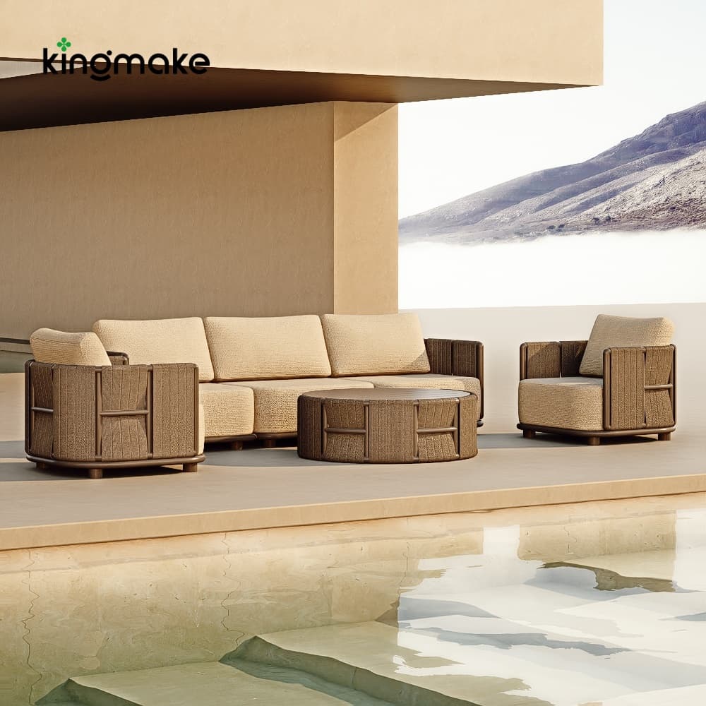 High-end Aluminum Outdoor Sofa Set KMD18010