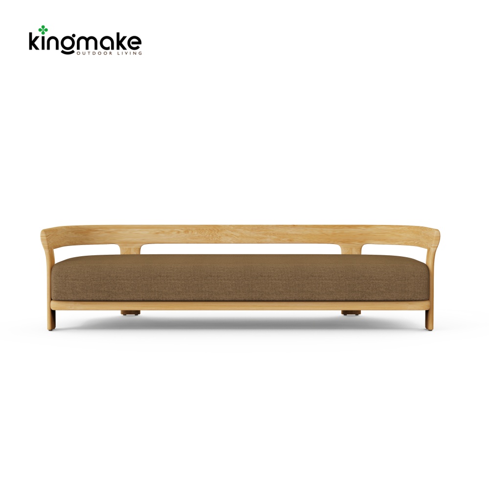 Natural Teak Tider Collection Outdoor 3- Seater Sofa KM18036