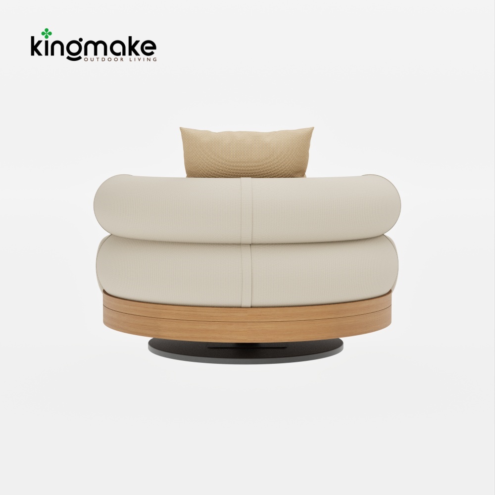 Duvo Collection Modern Teak Corner Sofa Set
