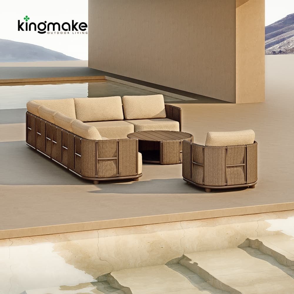 High-end Aluminum Outdoor Sofa Set KMD18010
