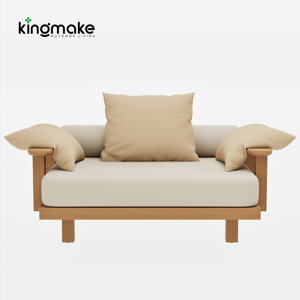 Duvo Collection Modern Teak Single Sofa