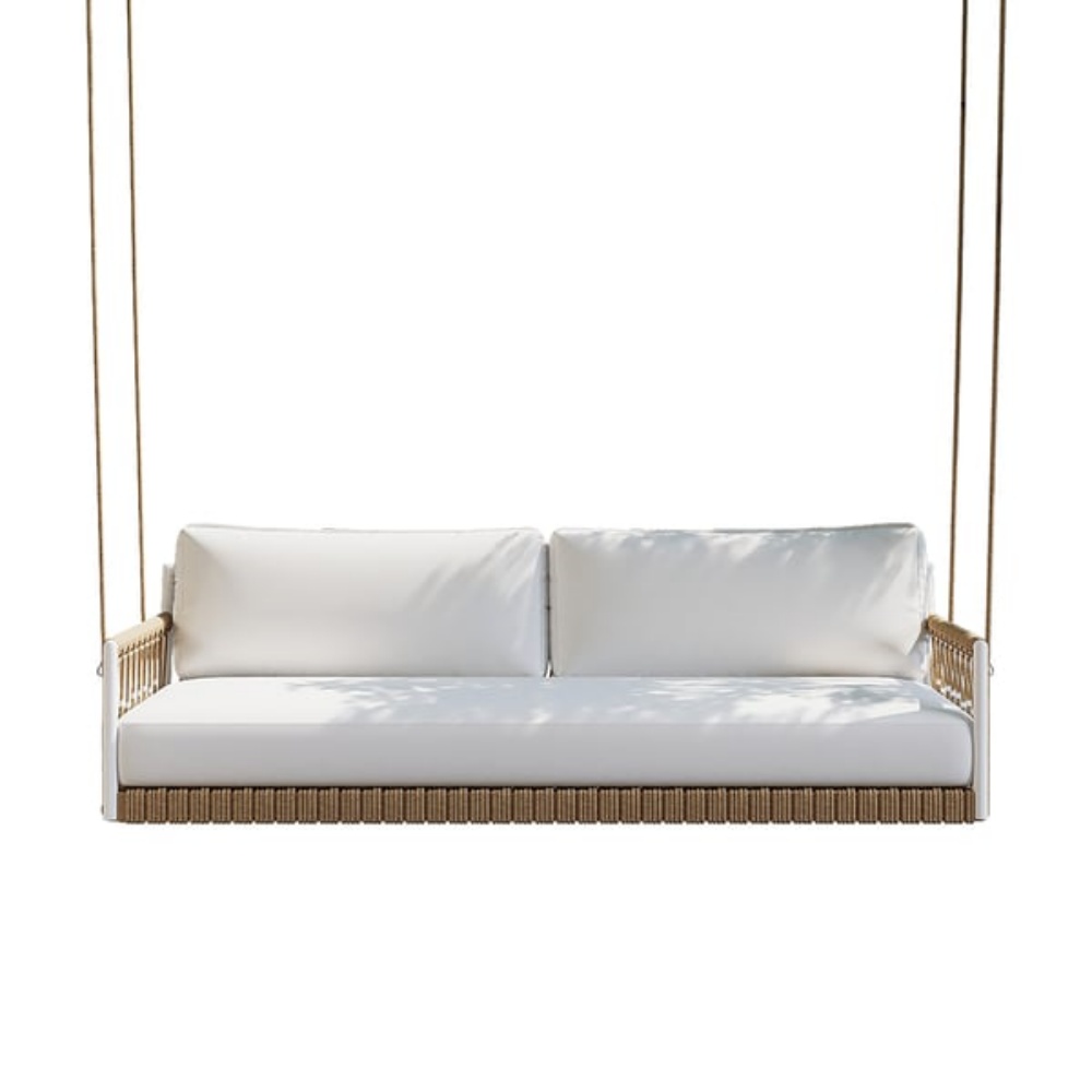 Aluminum Rope Woven 2-Seater Swing Chair KM6703