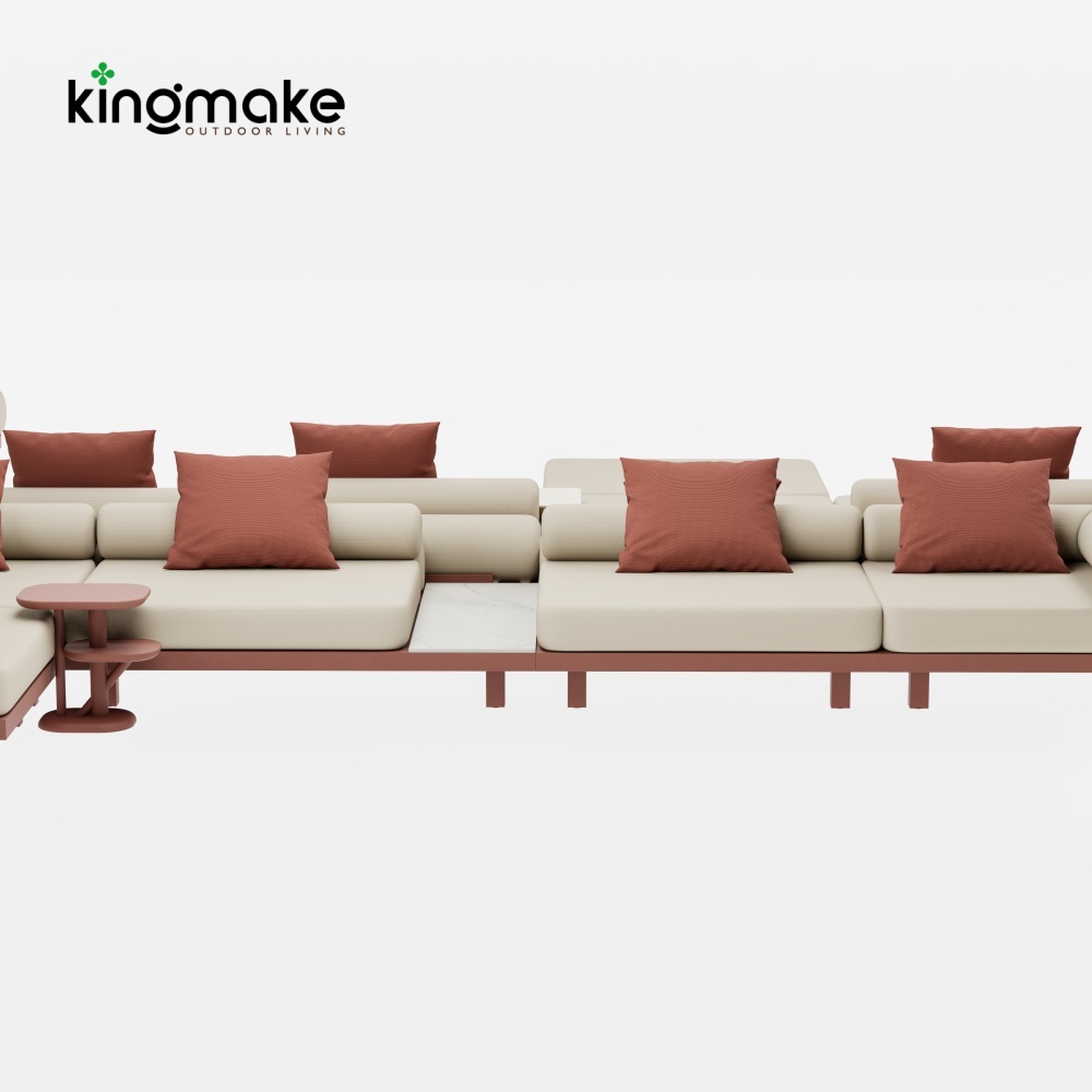 Duvo Collection Aluminum Corner Sofa Set