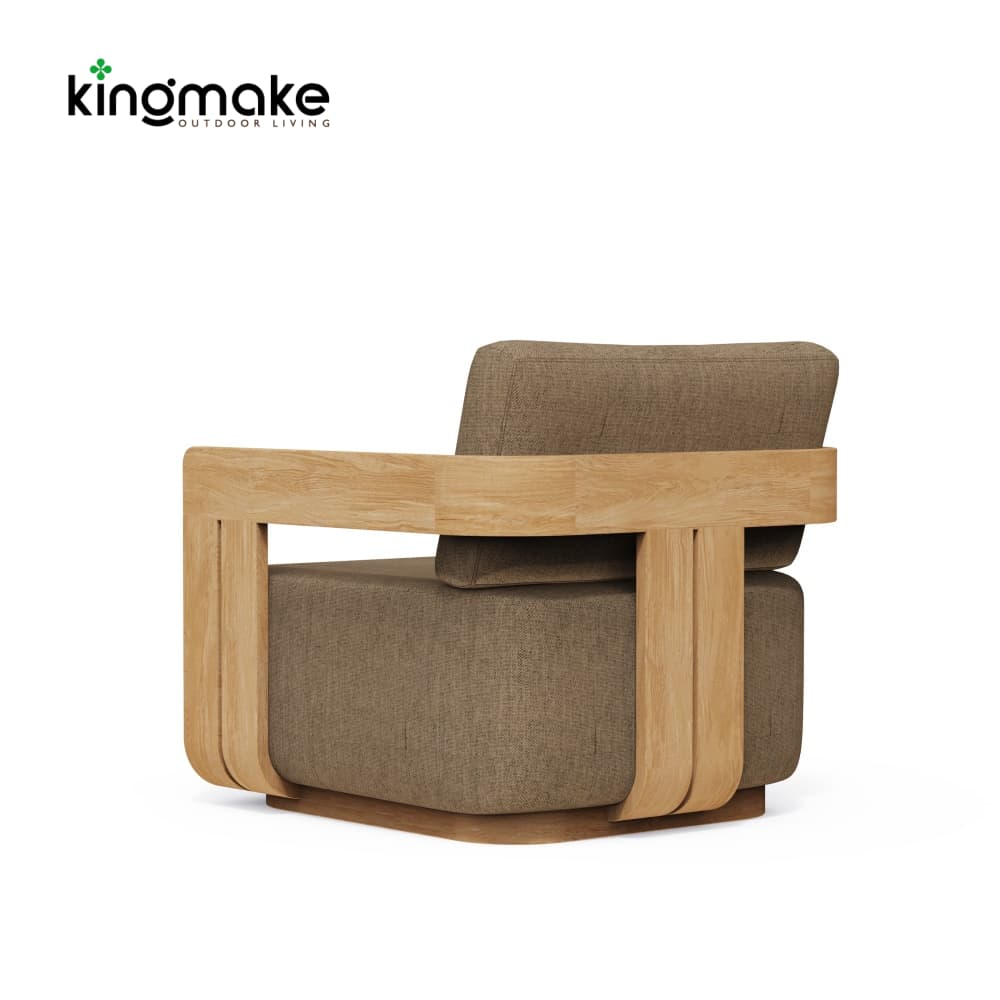 Modern Teak Neo Collection Outdoor Single Sofa KM18026-T