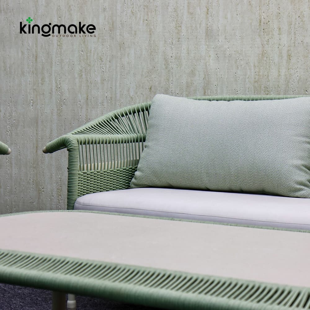 Contemporary Aluminum Woven Outdoor Sofa KM18022