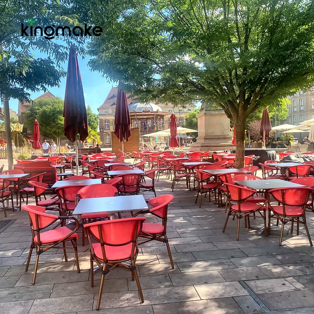 Restaurant Outdoor Furniture Project In A French City Center