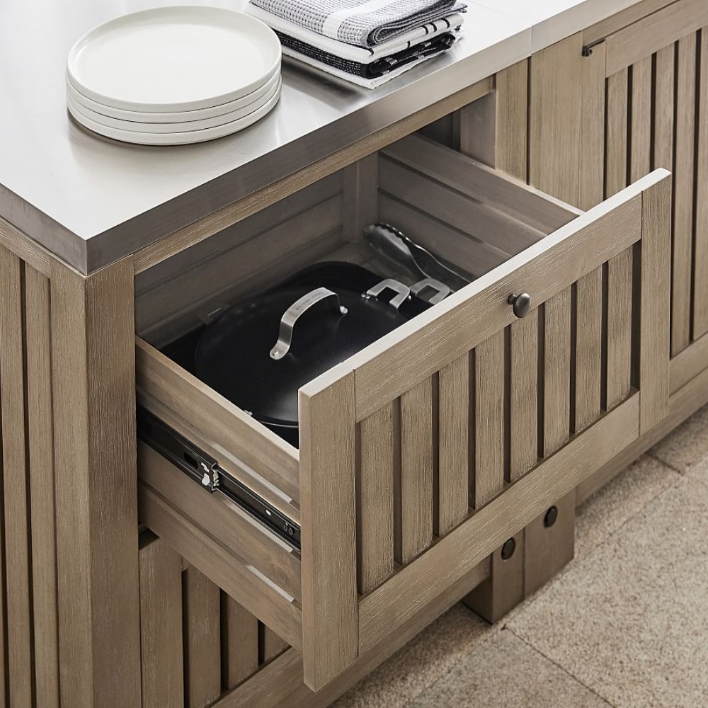 Premium Solid Teak Outdoor Kitchen Cabinets KMO1510