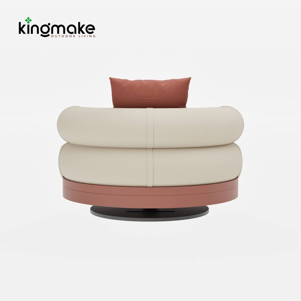 Duvo Collection Aluminum Round Swivel Sofa