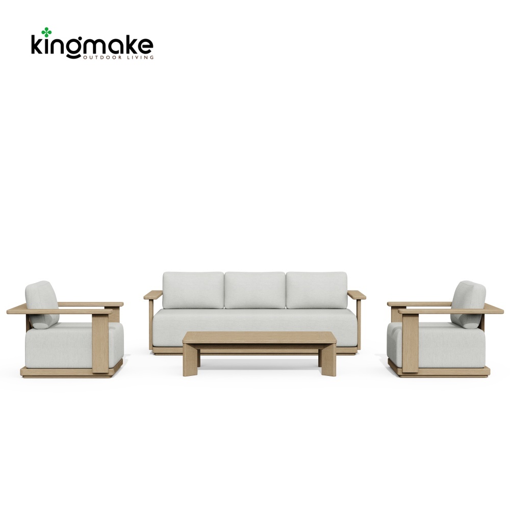 Modern Teak Outdoor Sofa KM18038