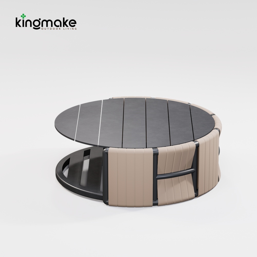 High-end Aluminum Outdoor Sofa Set KMD18010