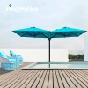 Blue Dual Open Outdoor Umbrella KMS1623-8A