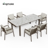 Cenxi Collection Aluminum Bronze Outdoor Dining Set
