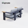 Modern Aluminum Rope Woven Two Seating Sofa KMD18001