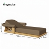 Modern Teak Wood Outdoor Sun Lounger – Mali Collection