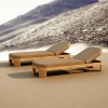 Luxury Teak Outdoor Sun Loungers KMD18009