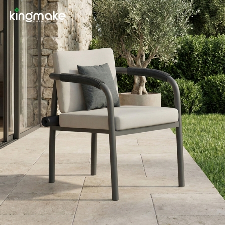 Waterproof Aluminum Rolla Collection Outdoor Chair KM18035