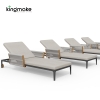 Albert Collection Rope Weave Aluminum Sun Lounger