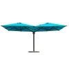 Blue Dual Open Outdoor Umbrella KMS1623-8A
